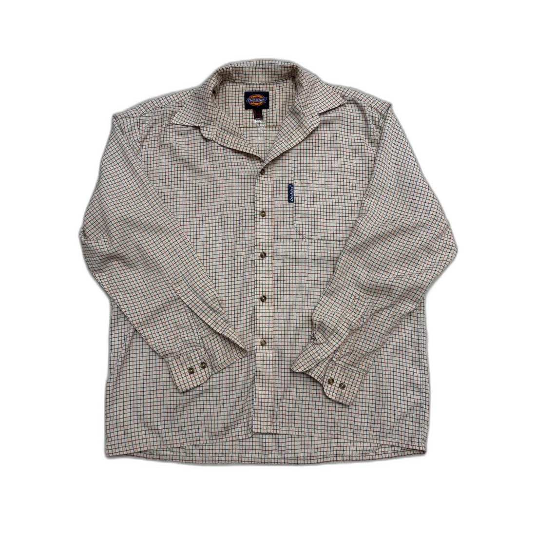 Dickies Multicolor Grid Check Beige Casual Shirt - XL