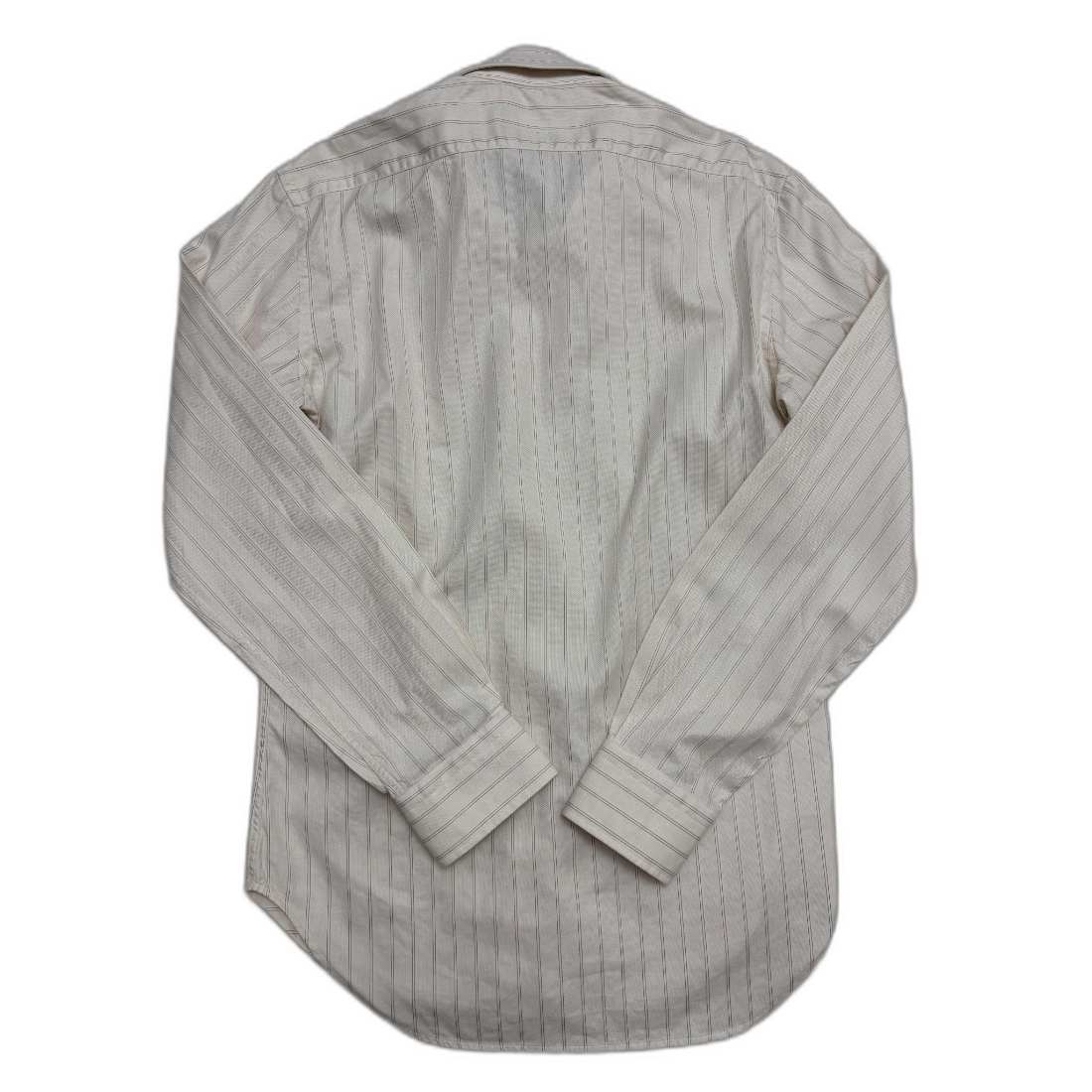 Zara Man Pinstripe Cotton Cream Shirt - S