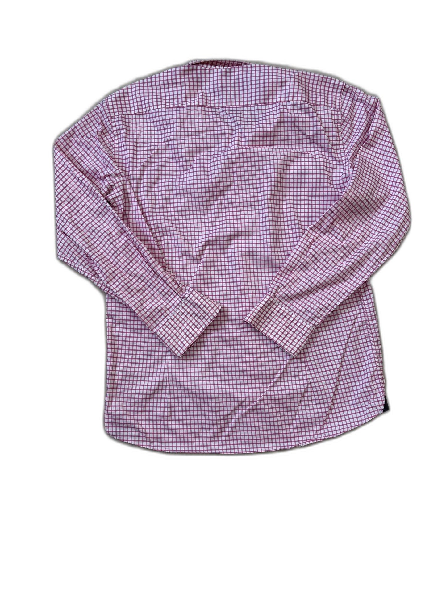 Tommy Hilfiger Tailored Fitted Wrinkle-Free Check Shirt - M