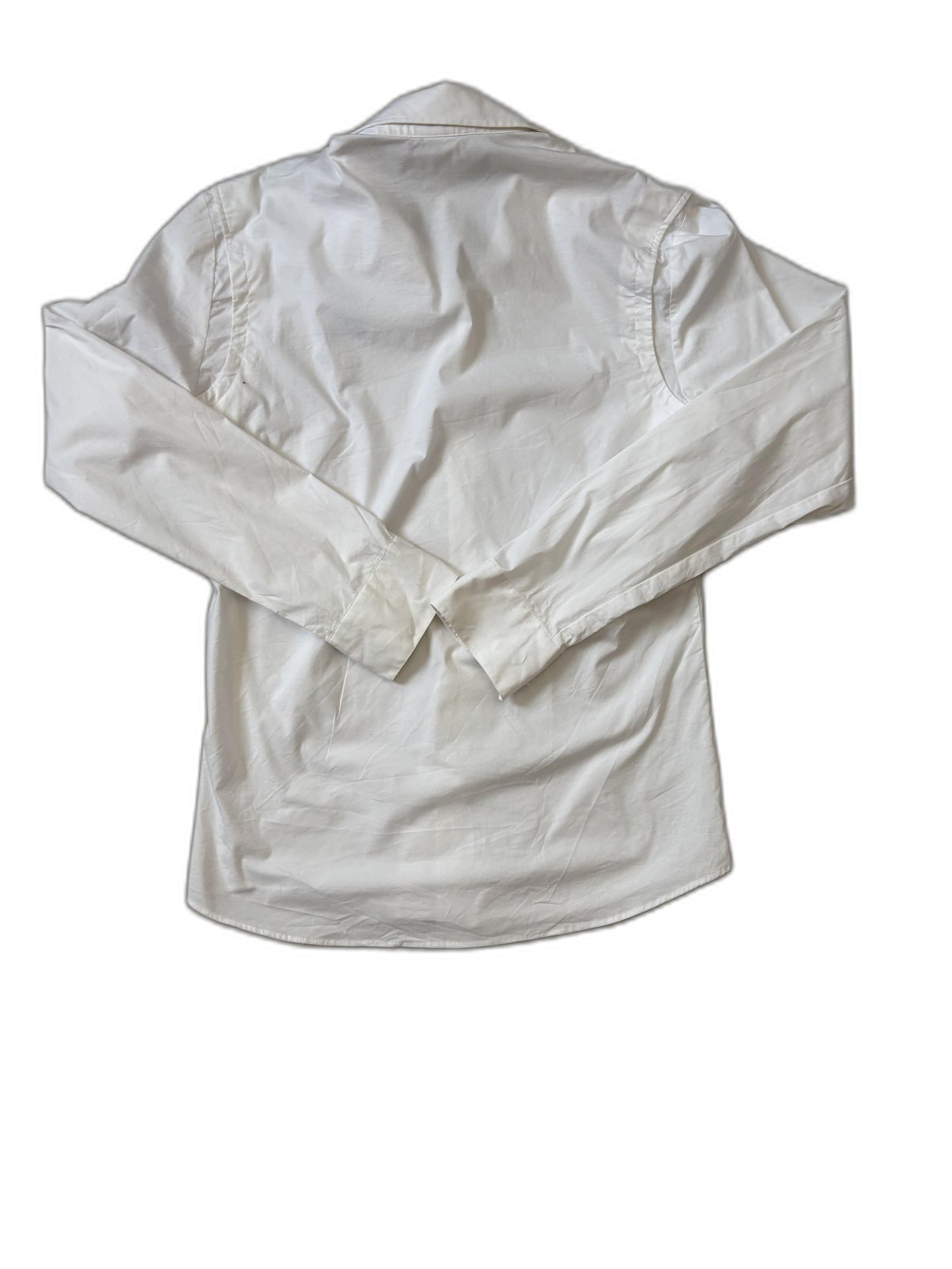 Adidas Classic White Performance Button-Up Shirt - XS