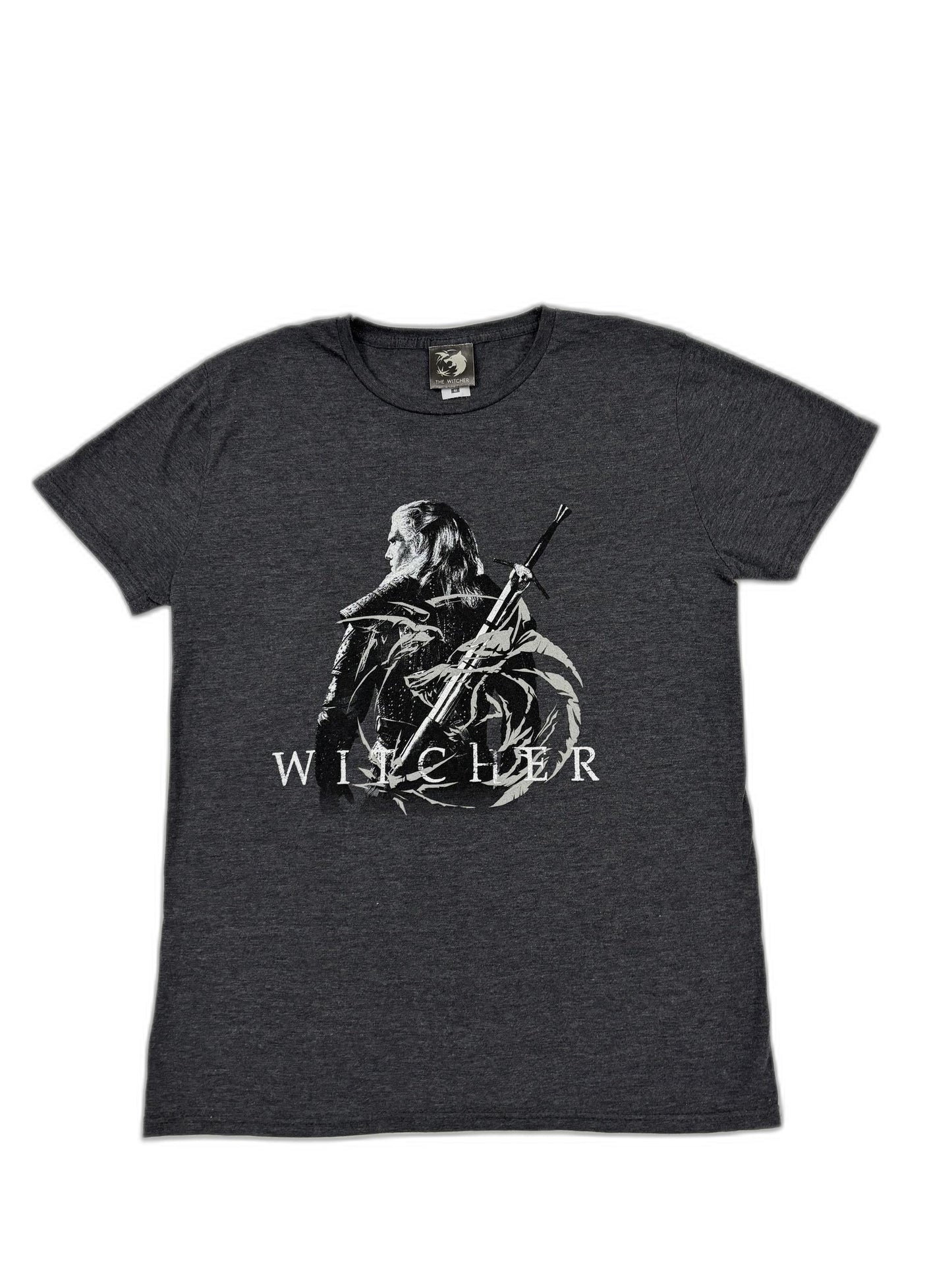 The Witcher Gray Geralt Graphic T-Shirt - S