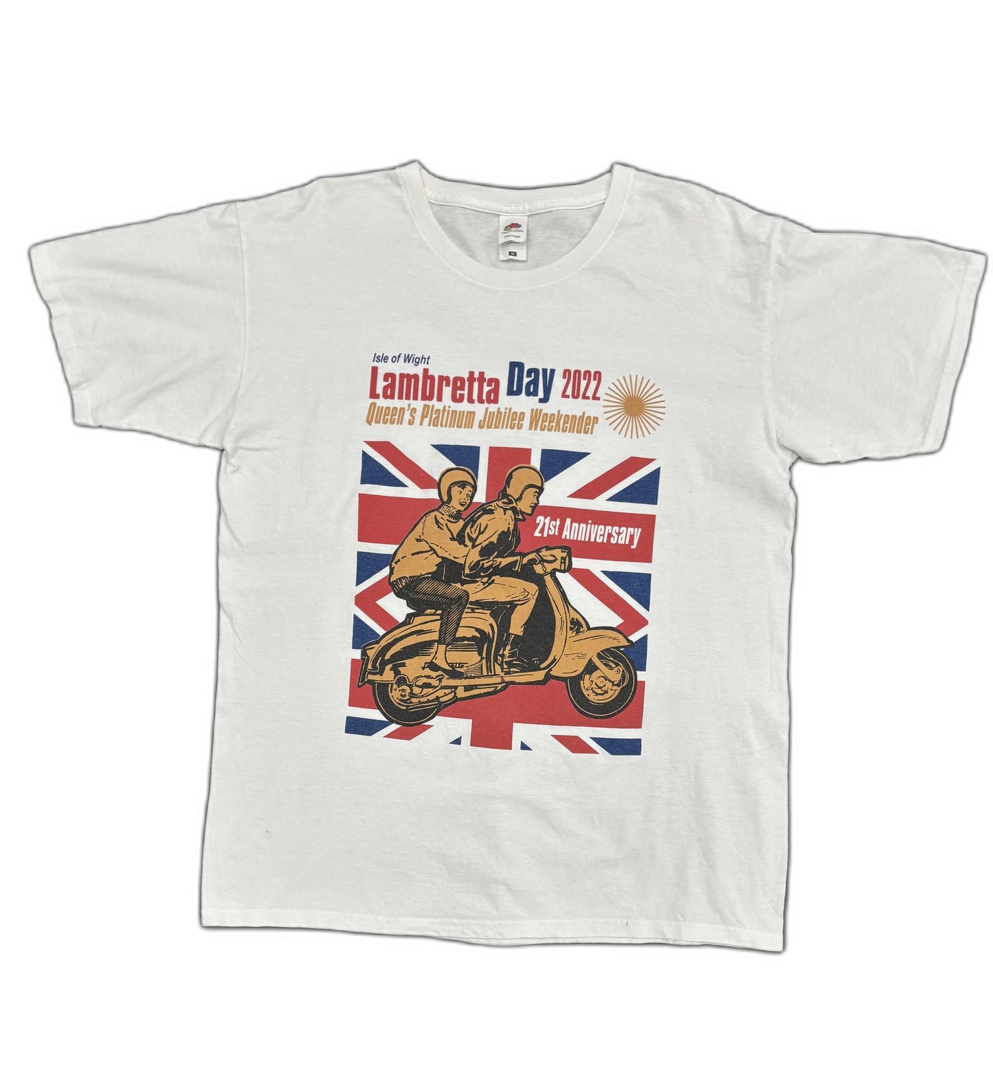 Fruit of the Loom Lambretta Day 2022 Scooter Event White T-Shirt - M