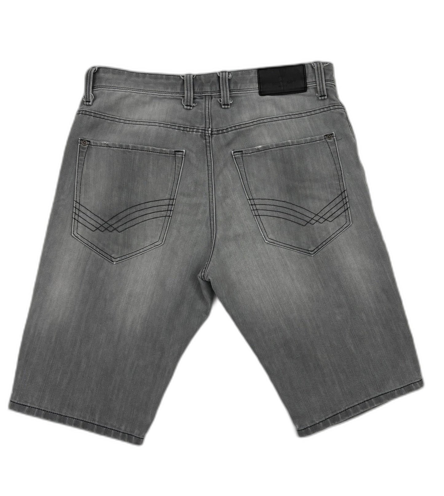 Tom Tailor Jim Slim Vintage Fit Gray Denim Shorts - M | Waist: 31"