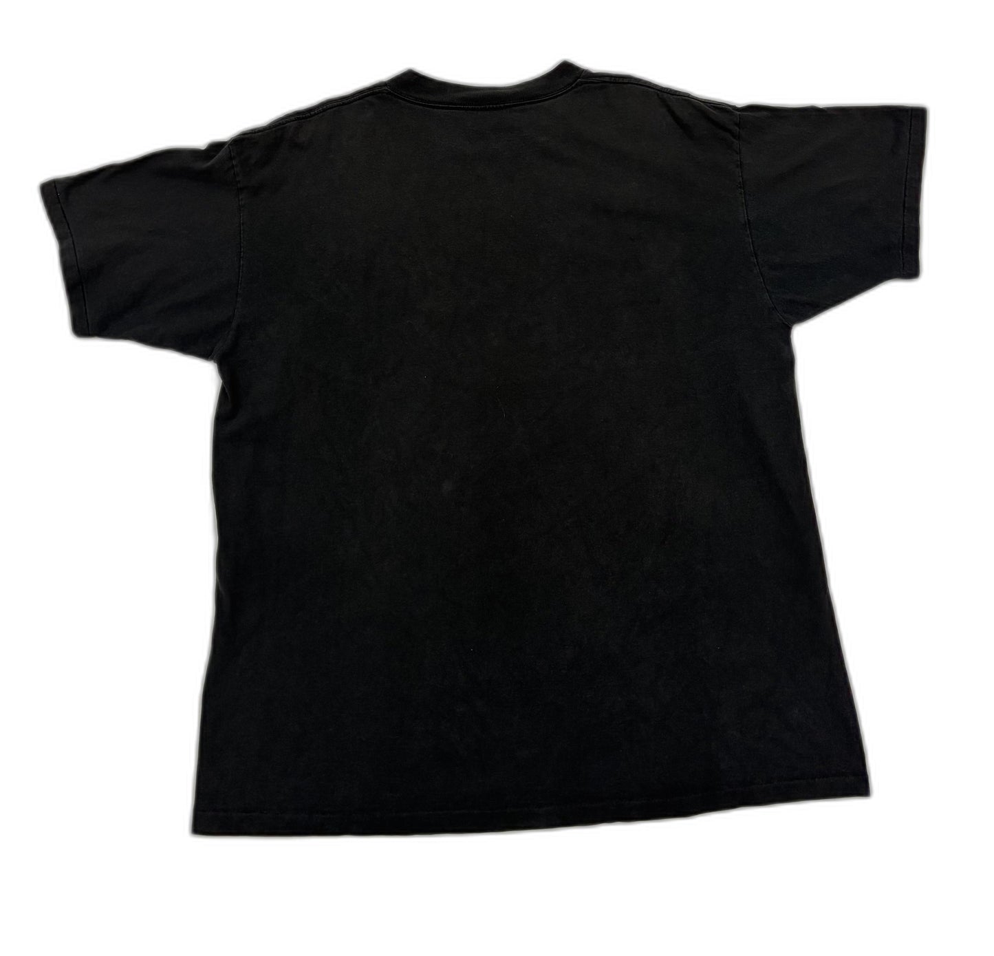 Single Stitch Vintage Oneita Power-T Pre-Shrunk Black Motorcycle Graphic T-Shirt - XL