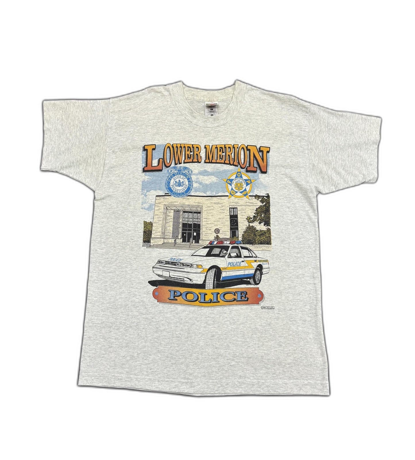 Vintage Single Stitch Fruit of the Loom Lower Merion Township Police Graphic T-Shirt - M