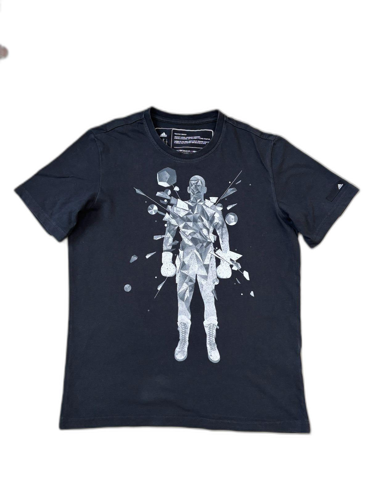 Adidas Performance Training Black Boxer Print Graphic T-Shirt - M
