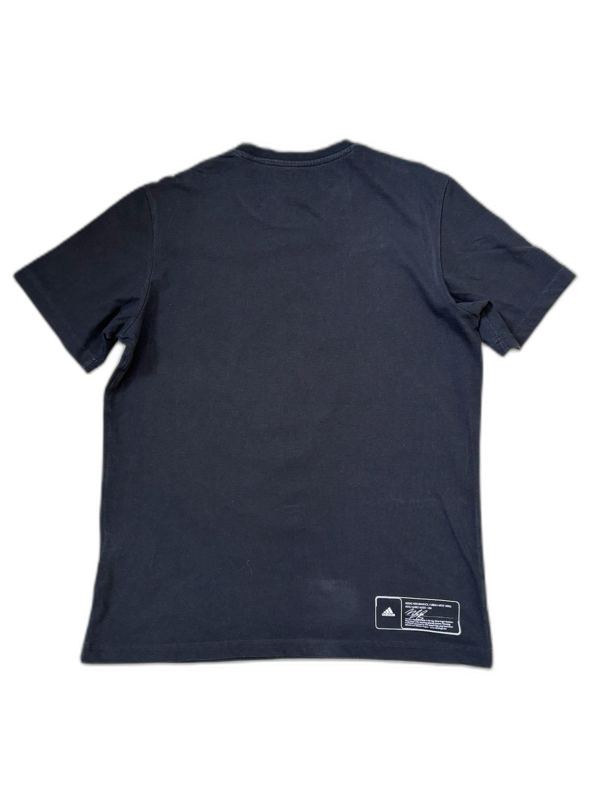 Adidas Performance Training Black Boxer Print Graphic T-Shirt - M