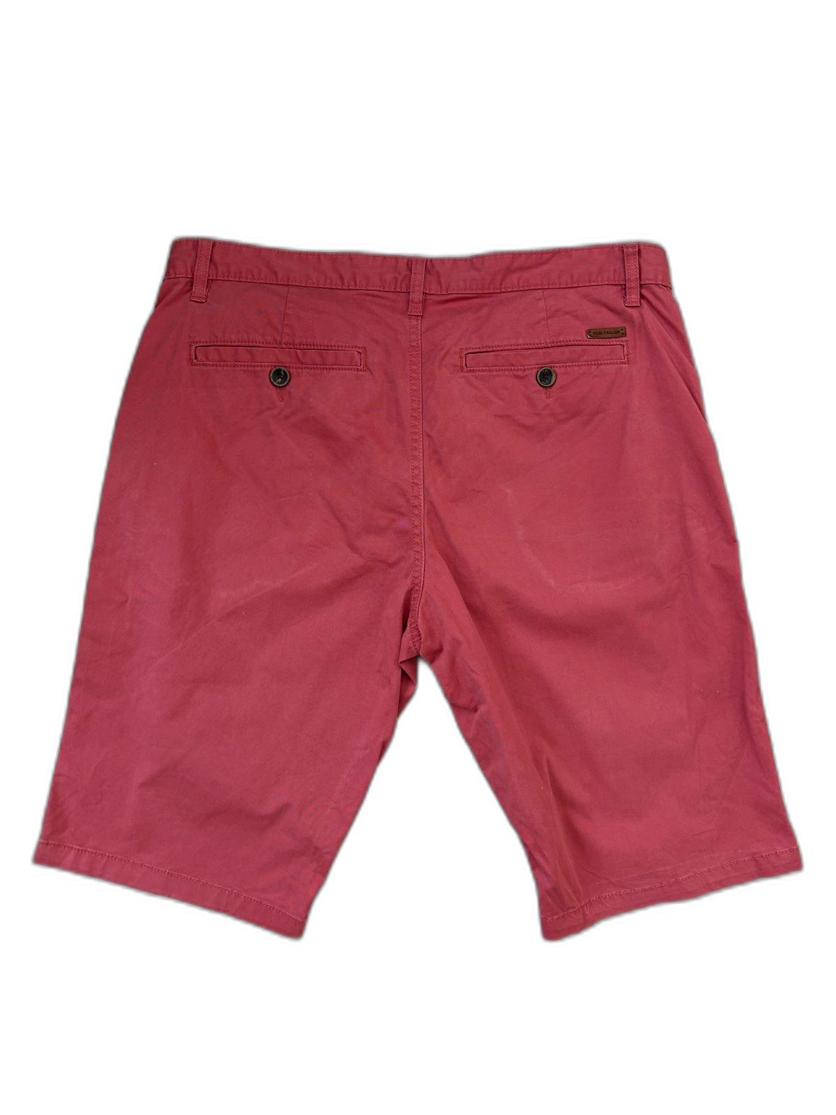 Tom Tailor Slim Fit Red Chino Shorts - XL | Waist: 36"