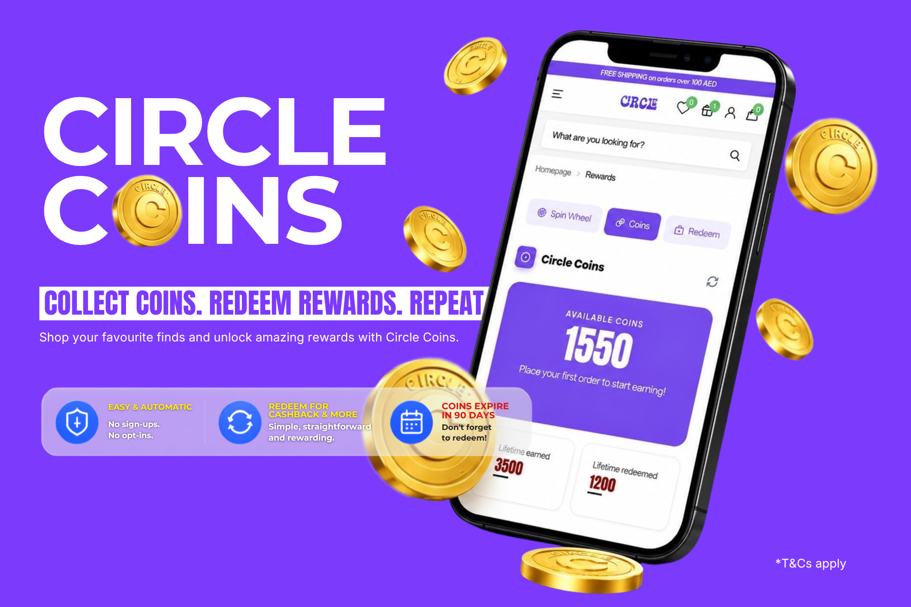 Introducing Circle Coins — Shop. Earn. Redeem. Repeat.
