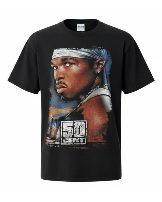 ROCK @ T.G. Black 50 Cent Rap Graphic Tee