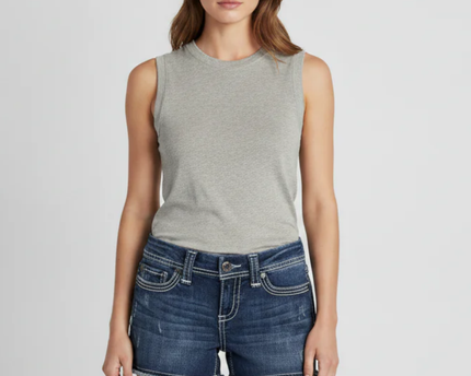 BKE Sabrina Blue Distressed Denim Shorts