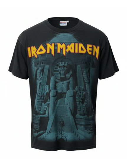 Hanes Black Iron Maiden Powerslave Graphic Tee