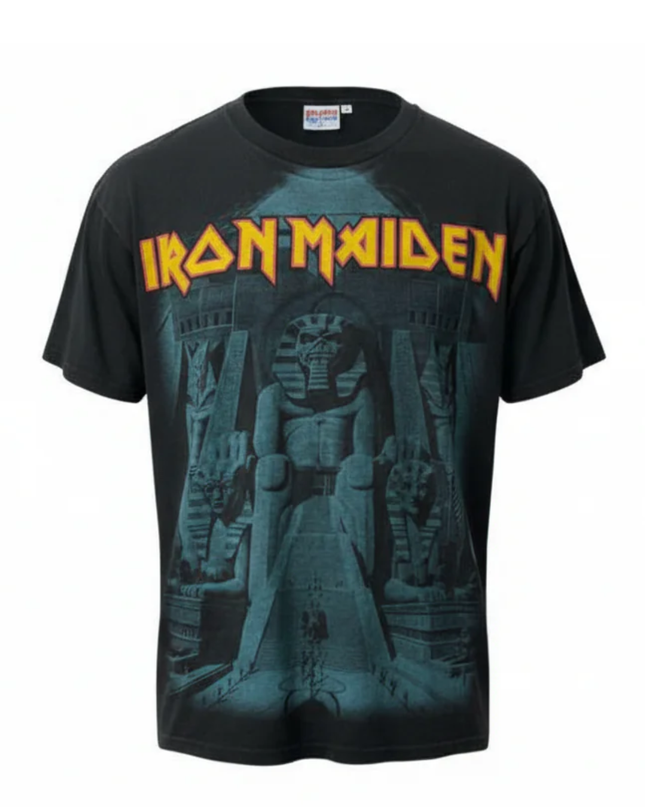 Hanes Black Iron Maiden Powerslave Graphic Tee