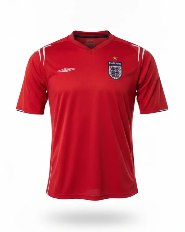 Umbro Red England Three Lions 2004-06 Away Jersey