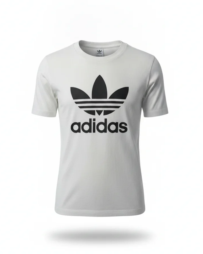 Adidas White Trefoil T-Shirt
