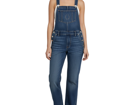 True Religion Blue Denim Overalls Jumpsuit