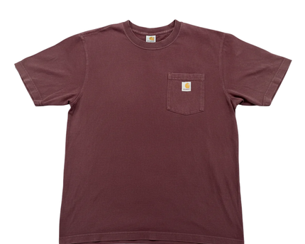 Carhartt Maroon Loose Fit Pocket T-Shirt