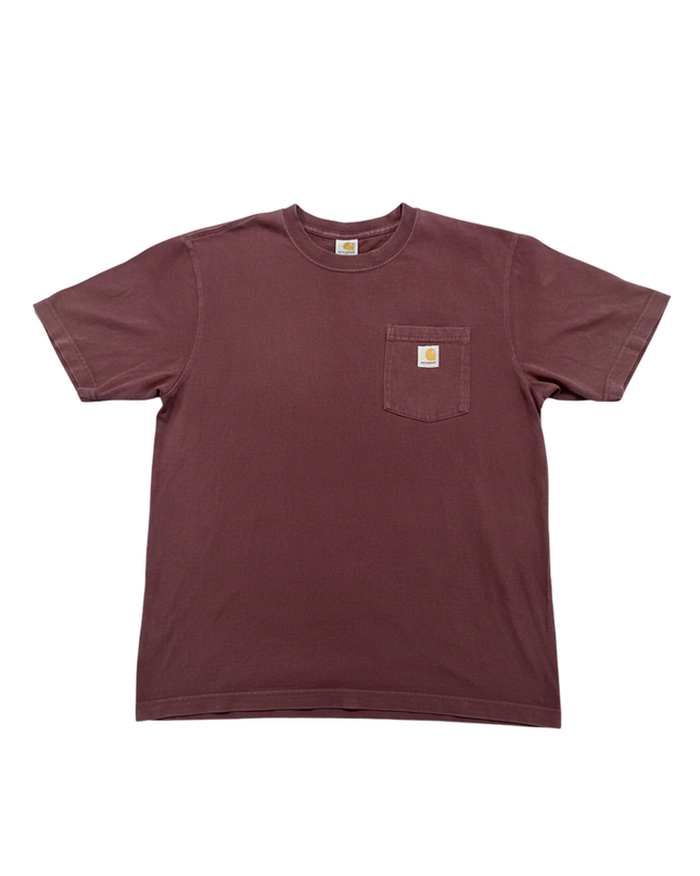 Carhartt Maroon Loose Fit Pocket T-Shirt