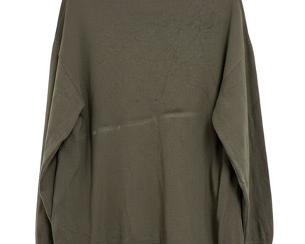 AMISU Olive V-Neck Lightweight Knit Sweater