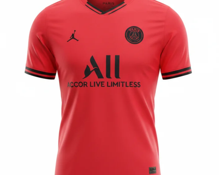 Jordan Red Jumpman Paris Saint-Germain 2019-20 Away Jersey