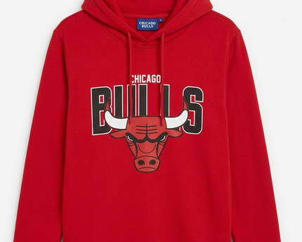 NBA Red Chicago Bulls Graphic Hoodie