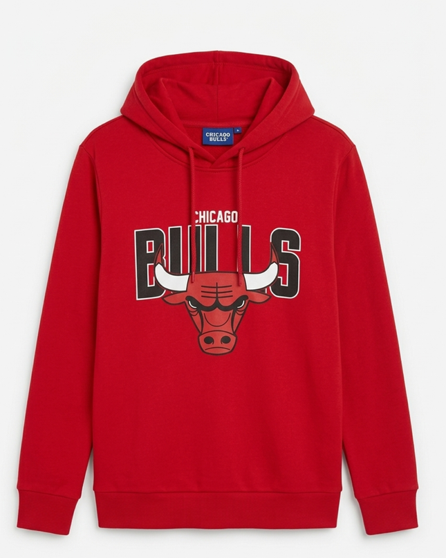 NBA Red Chicago Bulls Graphic Hoodie