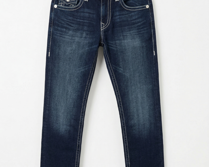 True Religion Dark Blue Straight Leg Jeans