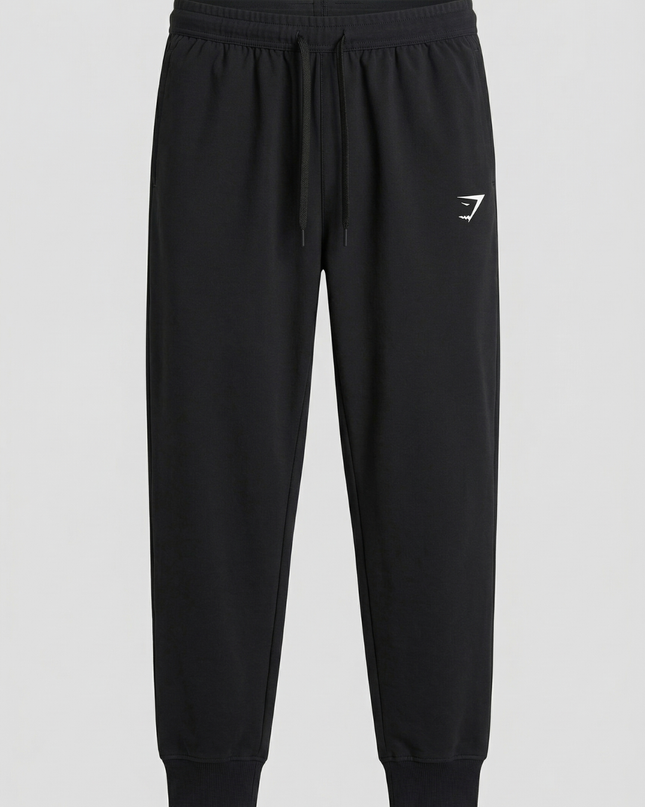 Gymshark Black Men's Slim-Fit Cotton Joggers