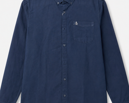Original Penguin Navy Blue Long-Sleeve Button-Down Shirt
