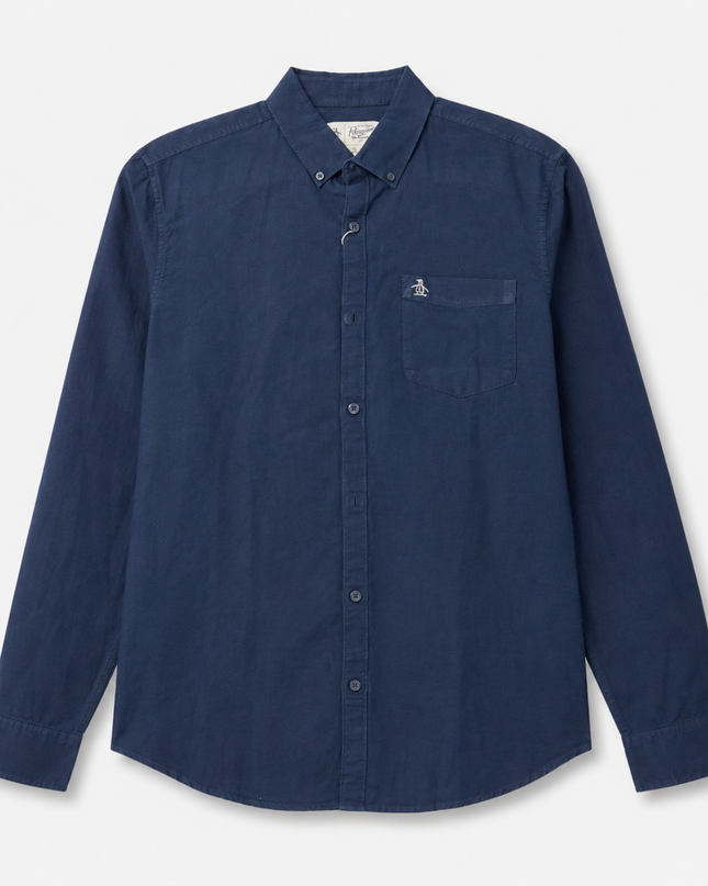 Original Penguin Navy Blue Long-Sleeve Button-Down Shirt