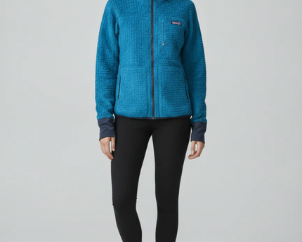 Patagonia Blue High-Pile Fleece Full-Zip Hoodie