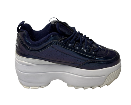 Fila Navy Blue Iridescent Disruptor Chunky Sneakers