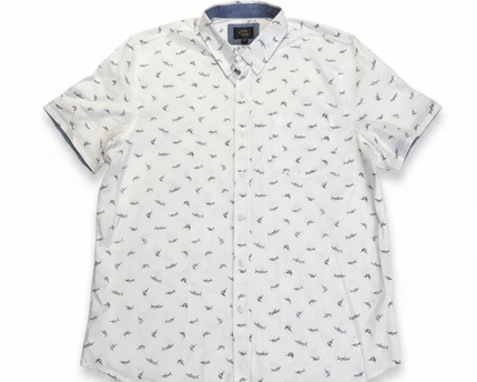 Lee White Marlin Print Regular Fit Shirt
