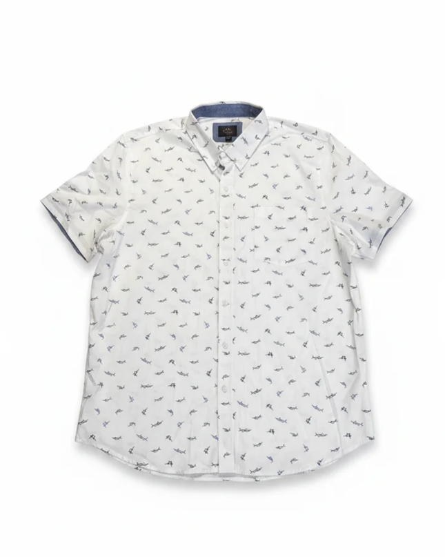 Lee White Marlin Print Regular Fit Shirt