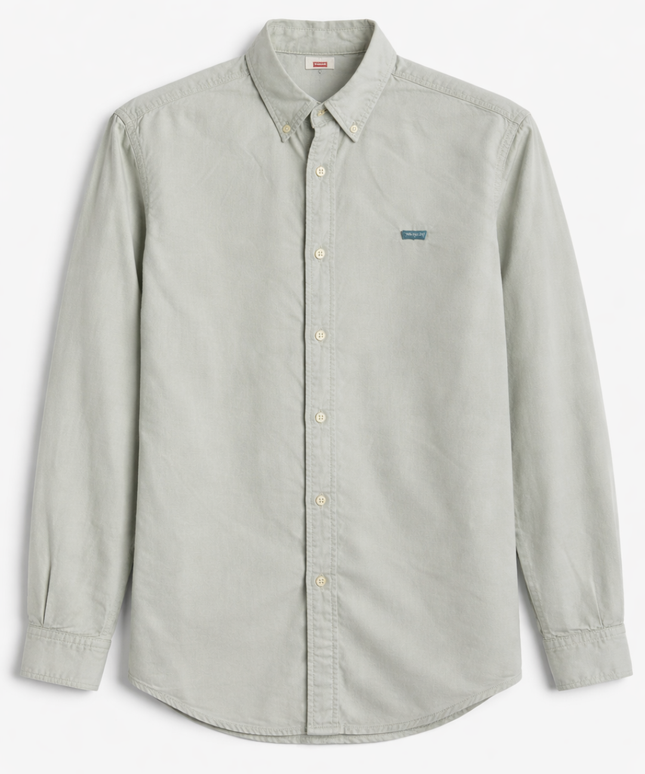 Levi's Light Green Slim Fit Long Sleeve Button-Down Shirt