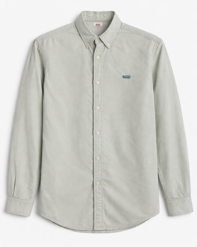 Levi's Light Green Slim Fit Long Sleeve Button-Down Shirt