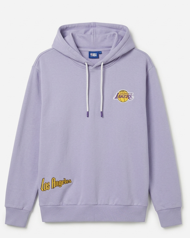 DeFacto Purple Los Angeles Lakers Graphic Hoodie