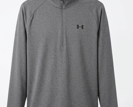 Under Armour Grey 1/4 Zip Heatgear Sports Upper