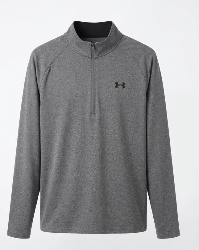 Under Armour Grey 1/4 Zip Heatgear Sports Upper
