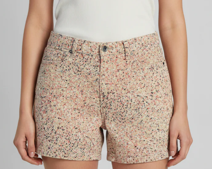 Calvin Klein Jeans Multi-color Abstract Splatter Print Denim Shorts