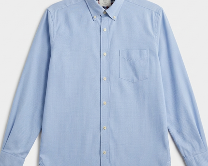 T.M. Lewin Blue Thomas Mayes Casual Button-Down Shirt