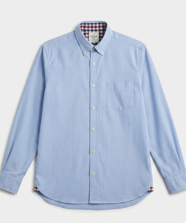 T.M. Lewin Blue Thomas Mayes Casual Button-Down Shirt