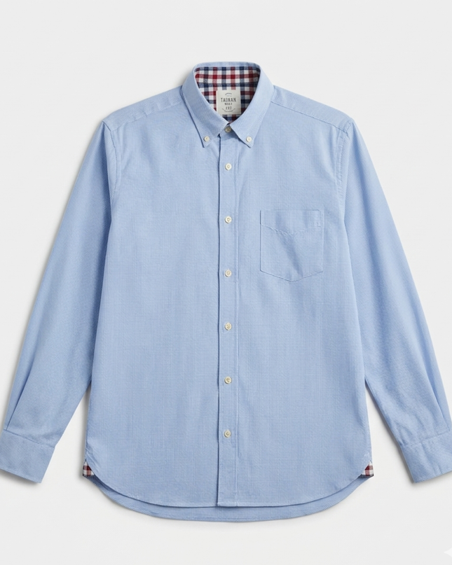 T.M. Lewin Blue Thomas Mayes Casual Button-Down Shirt