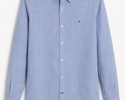 Tommy Hilfiger Blue Slim Fit Stretch Button-Down Shirt