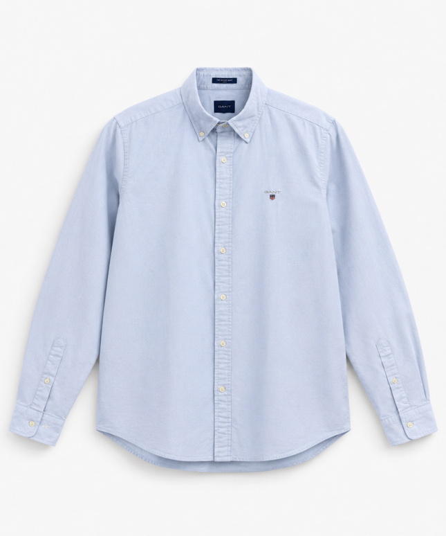 Gant Light Blue Slim Fit Oxford Shirt