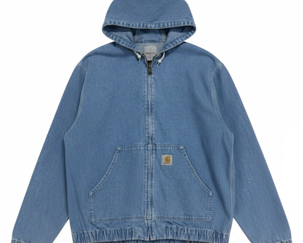 Carhartt WIP Blue Denim Hooded Active Jacket