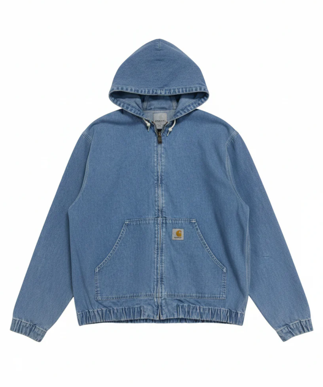 Carhartt WIP Blue Denim Hooded Active Jacket