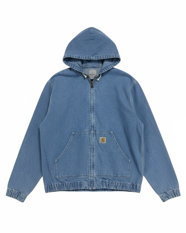 Carhartt WIP Blue Denim Hooded Active Jacket