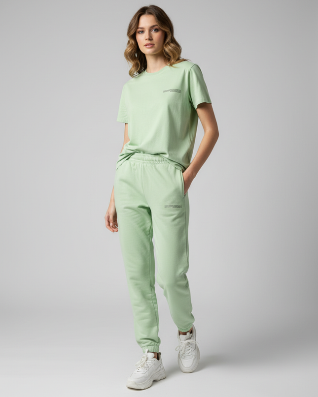 PANGAIA Green Organic Cotton T-Shirt and Joggers Set