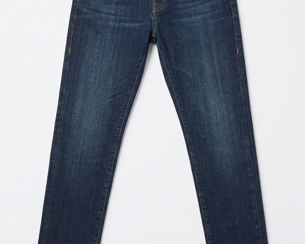 True Religion Dark Blue Rocco Relaxed Skinny Jeans